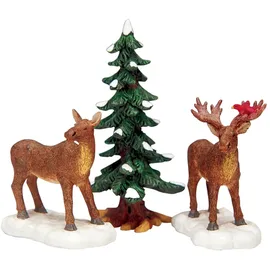 Lemax Mr. & Mrs. Moose Weihnachtsdorf Figur 0,13 m x 0,42 m x 0,84 m mehrfarbig