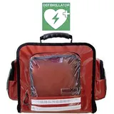 MEDX5 1-52344 Erste Hilfe Wandtasche mit Defibrillatorfach (leer) 40 x 35 x 25 Rot