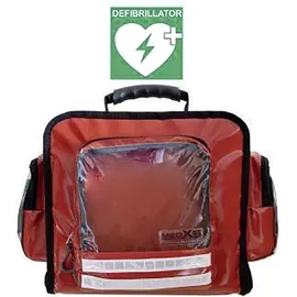 MEDX5 1-52344 Erste Hilfe Wandtasche mit Defibrillatorfach (leer) 40 x 35 x 25 Rot