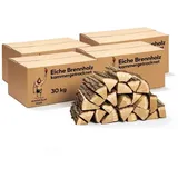 Neandertaler Feuer Kaminholz Brennholz Eichenholz Grillholz Hartholz Eichen Feuerholz Holz, 120 kg 120 kg