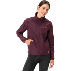 Fahrradjacke VAUDE "WOMEN'S DUNDEE CLASSIC ZO JACKET", Gr. 44, lila (cassis), Obermaterial: 100% Polyester, sportlich, Jacken, Windabweisend & Wasserabweisend & Atmungsaktiv