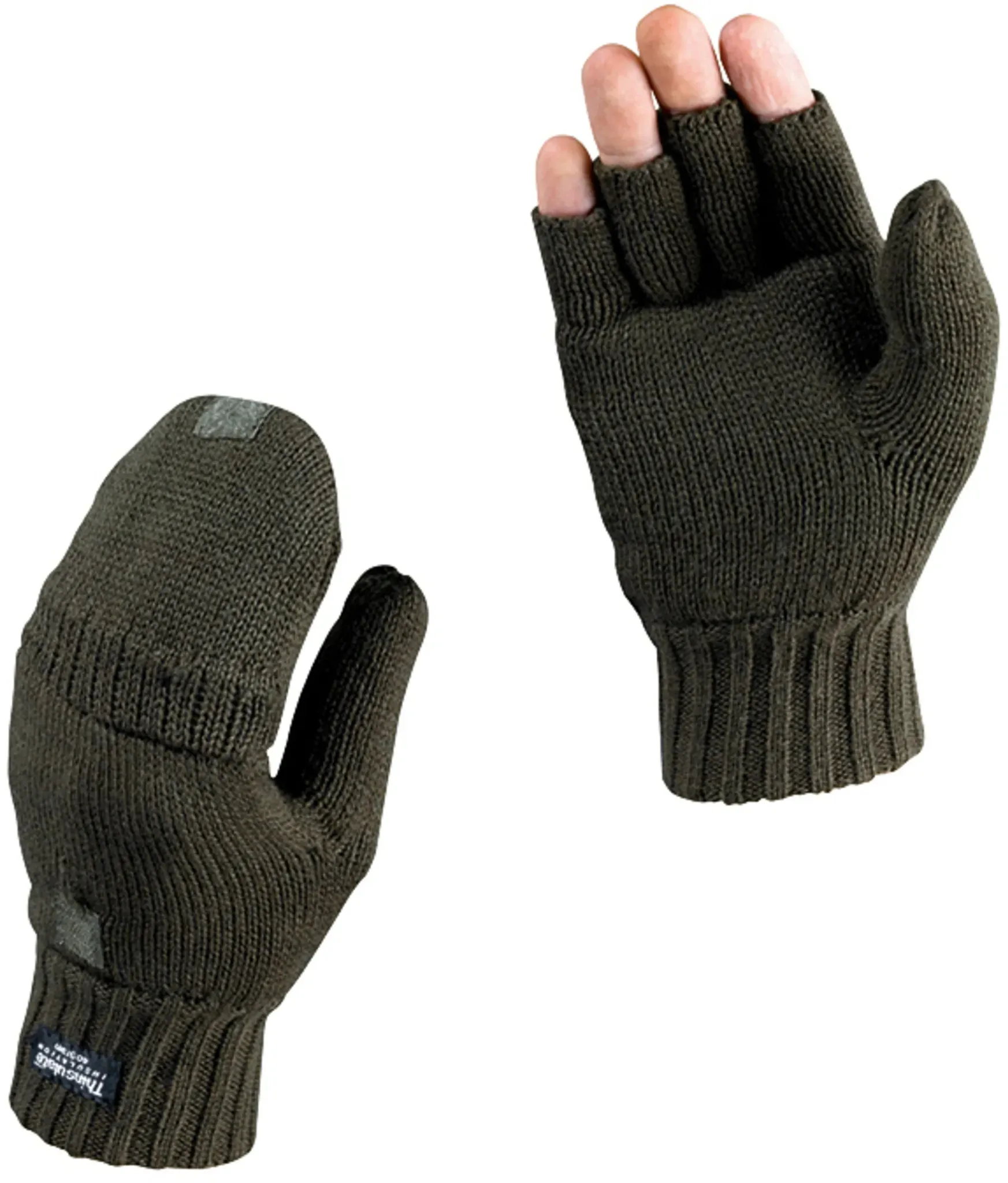 Skogen Strick-Fingerlinge, oliv, S