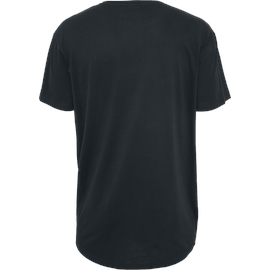 URBAN CLASSICS Shaped Long Tee T-Shirt, Schwarz S