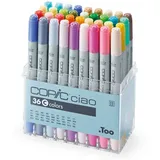 Copic COPIC® Ciao C Layoutmarker-Set farbsortiert 1,0 + 6,0 mm, 36 St.