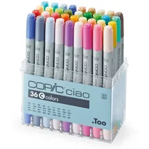 Copic COPIC® Ciao C Layoutmarker-Set farbsortiert 1,0 + 6,0 mm, 36 St.