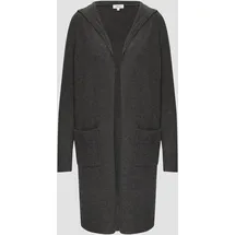 S.Oliver Long-Cardigan mit Kapuze Damen, grau, 38