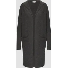 S.Oliver Long-Cardigan mit Kapuze Damen, grau, 38