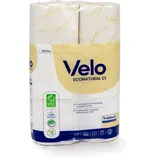 MAQA 6 Rollen gebundenes Toilettenpapier 2-lagiges biologisch abbaubares Toilettenpapier 150 Tränen recyceltes Rollenpapier