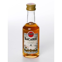 Bacardi Anejo 4 Rum, 0,05l (1 Stück)