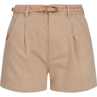 Ragwear Damen, kurze Hose mit hochwertigem Flechtgürtel