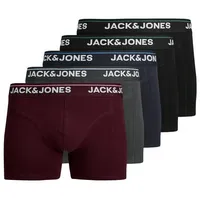 JACK & JONES JACTIMOTHY SOLID TRUNKS schwarz/navy/phantom XXL 5er Pack