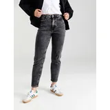 Noisy May Damen Nmmoni Hw Straight ANK Acid Az391dg Noos Gerade Jeans, Dark Grey Denim, 28W / 32L EU - 28W / 32L