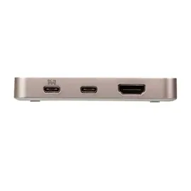 ATEN UH3235 USB-C 4K Ultra Mini Dock PD60W, UH3235-AT (PD60W), Silber