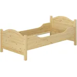 Erst-Holz® Seniorenbett extra hoch 100x200 Massivholz Kiefer Holzbett Einzelbett Gästebett 60.40-10 oR