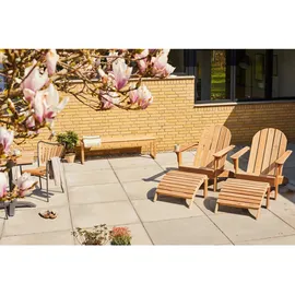 Cinas Adirondack Gartenliege 200 x 80 x 88 cm Braun