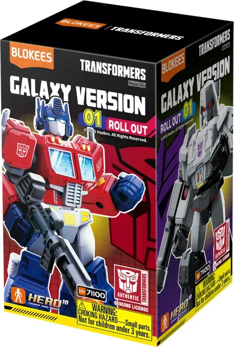 Blokees Transformers Figuren Galaxy Version 01 Roll-Out-Überraschungs-Actionfigur Modellsets, Zufälliges Design, für Home-Dekoration, Sammelgeschenk-Set für Kinder und Erwachsene