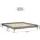 Homestyle4u Polsterbett 180 x 200 cm Grau