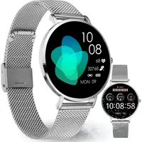 XCOAST Smartwatch SIONA 2 Nano Silver - Damen, ultra klein und dünn, 6 Tage Akku, AMOLED Touch-Farbdisplay, Fitnesstracker - Silber