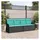 vidaXL Gartenbank 220 x 0 x 0 cm Schwarz