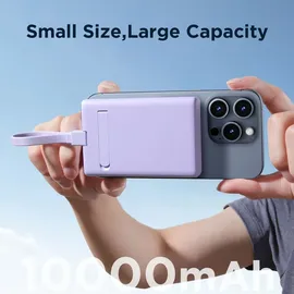 Joyroom JR-PBM01 10000 mAh 20 W Violett + Lightning auf USB-C Kabel – Lila