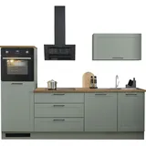 BASIC by Balculina Küchenzeile Marsi 260 cm grün