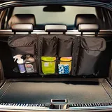 BUIGOODS Kofferraum Organizer - Car Trunk Organizer – Faltbare Auto-Aufbewahrungstasche - Kofferraumtasche für Rücksitz und Kofferraum - Kofferraumtasche geeignet für alle Autos