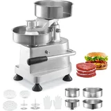 Vevor Burgerpresse 10/13/15 cm Edelstahl weiß