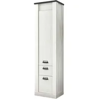 Furn.design Bad Hochschrank weiß Pinie anthrazit Badschrank 51 x