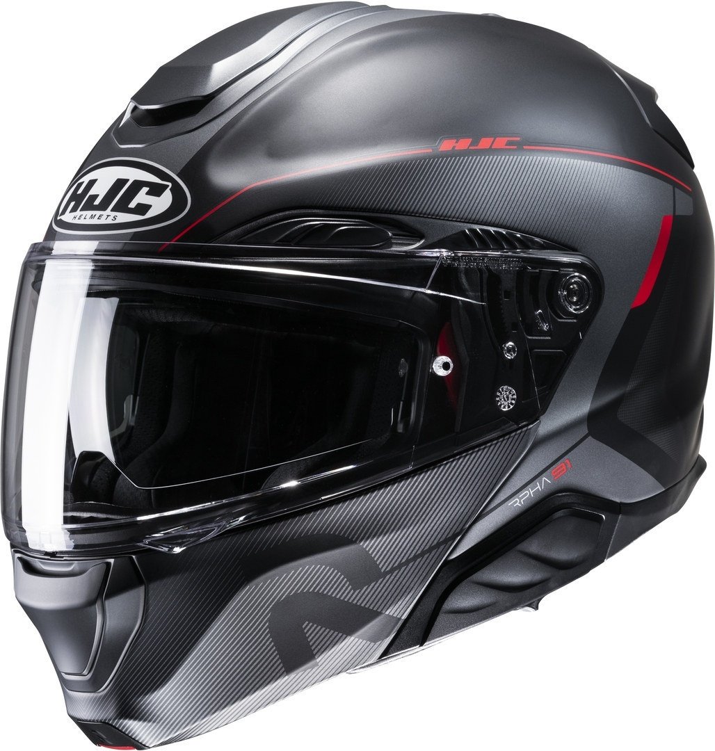 HJC RPHA 91 Combust Helm, zwart-rood, XL Voorman