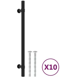 vidaXL Möbelgriffe 10 Stk. Schwarz 192 Mm Edelstahl Vidaxl