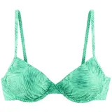 JETTE Bügel-Bikini-Top Damen grün bedruckt Gr.36 Cup C