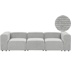 3-Sitzer Sofa Cord grau FALSTERBO