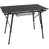 ML-Design Campingtisch Faltbar Schwarz Aluminium Klapptisch Höhenverstellbar