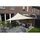 Floracord Dreiecksonnensegel Hell Elfenbein 360 cm mit Regenschutz