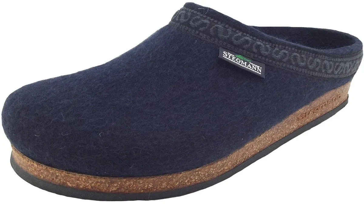 108 Unisex Wollfilz-Pantoffeln, Dunkelblau (Navy)