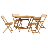 vidaXL Garten-Essgruppe 5-tlg. Beige