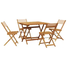 vidaXL Garten-Essgruppe 5-tlg. Beige
