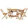 vidaXL Garten-Essgruppe 5-tlg. Beige