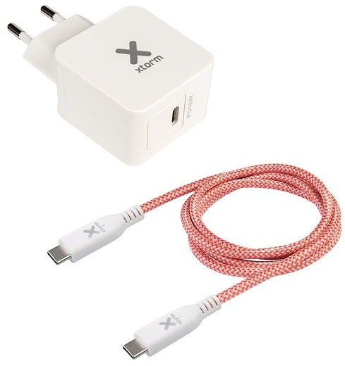 Xtorm AC Adapter USB-C PD 18W+ Kabel 12 V Weiß