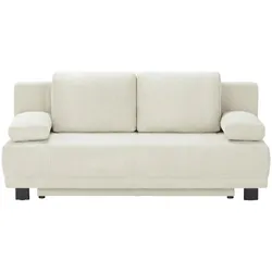 Schlafsofa aus Cord Luna , beige , Maße (cm): B: 200 H: 89 T: 96