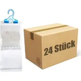 BigDean 30er Pack XL Luftentfeuchter Kleiderhaken Blau 450 ml Kleiderschrank Entfeuchter Schrank ohne Strom