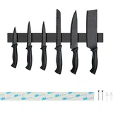 Sampoes Magnetleiste Messer 40cm, Edelstahl Messerhalter Magnetisch, Magnet Messerhalter Schraube, Magnetleiste Selbstklebend für Messer und Utensilien