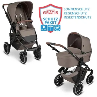 ABC Design Kombi-Kinderwagen Salsa 4 Air inkl. Regenschutz, Sonnenschutz und Insektenschutz, Farbe: Nature braun