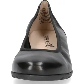 CAPRICE Damen Ballerinas aus Leder Flach, Schwarz (Black Nappa), 39 EU