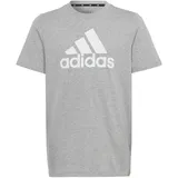 Adidas T-Shirt Kinder - medium grey heather/white