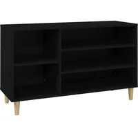 VidaXL Schuhregal Schwarz 102x36x60 cm Holzwerkstoff