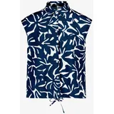 Zero Hemdbluse Tunnelzug Blau 38