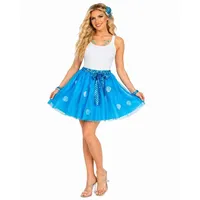 Das Kostümland Kostüm Meerjungfrau Nixe Tutu Petticoat für Damen - 45cm blau