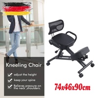 Ergonomischer Verstellbarer Kniestuhl Bürostuhl Kniestuhl mit Rückenstütze 100KG