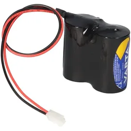 Akkuman Ersatzbatterie kompatibel ABUS Security-Center für 2WAY-Funksirene 2x2er Set Varta Stecker